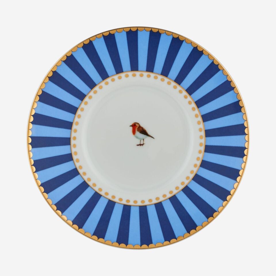 Porselen Kahve Fincanı 125 Ml Love Birds Mavi